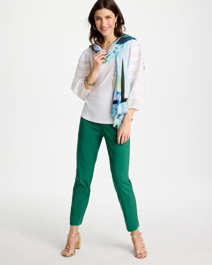 Chico's | Brigitte™ Slim Pull-On Ankle Pants/ Hunter Green