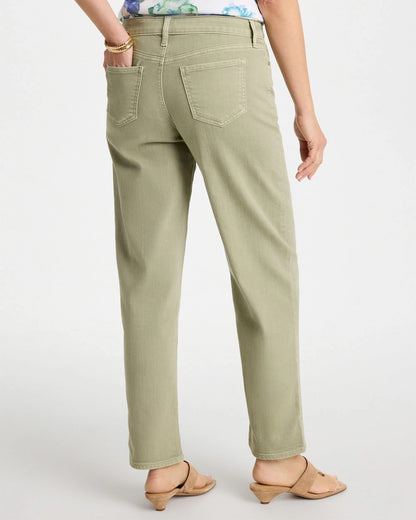 Chico's | Boyfriend Relaxed Crop Jeans/ Seagrass Green