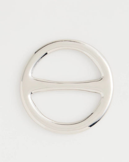 Chico's | Silvertone Scarf Ring/ Silver
