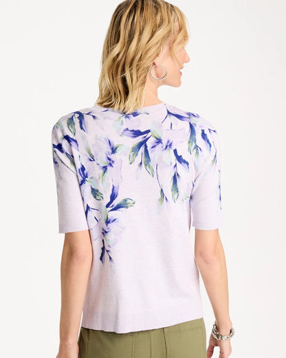 Chico's | Ella Short-Sleeve Orchid Sweater/ Orchid Mist