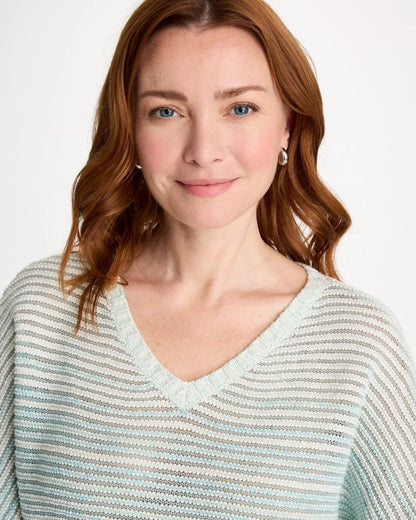 Chico's | Space Dyed Pullover Sweater/ Passport Blue