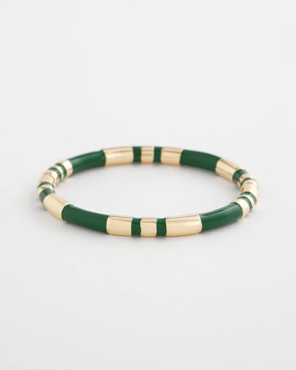 Chico's | Green Enamel Hinge Bangle/ Green