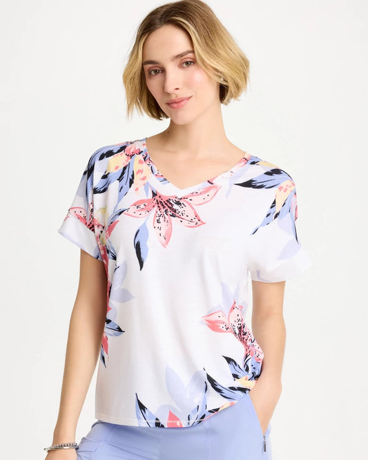 Chico's | Zenergy® Lily Drop Shoulder Tee/ Calypso Coral