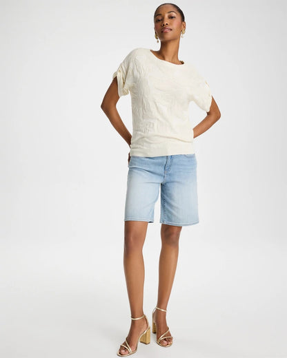 Chico's | Girlfriend Slim Indigo Jean Shorts/ Shasta Indigo