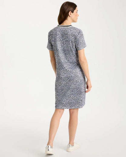 Chico's | Zenergy® UPF Crochet Contrast Trim Dress/ Blue Muse