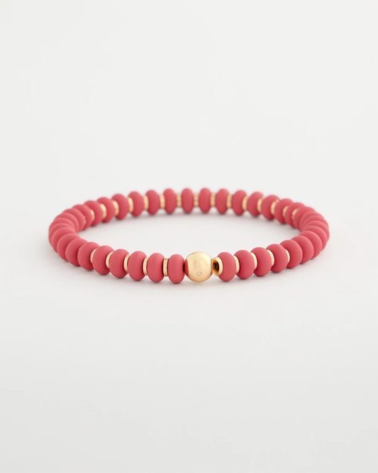Chico's | Coral Inspired Round Stretch Bracelet/ Coral