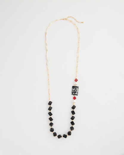 Chico's | Asymmetrical Long Single-Strand Necklace/ Multi