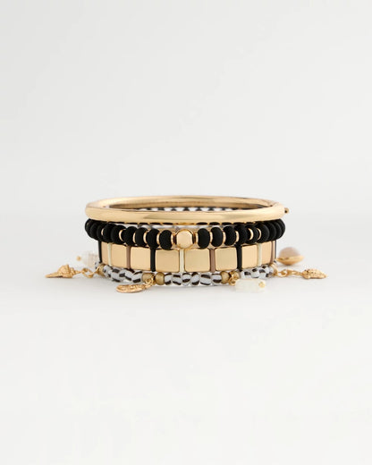 Chico's | Beachy Charm Stretch Bracelet/ Black