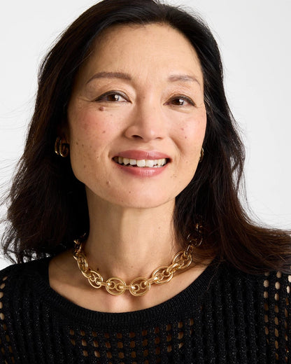 Chico's | Mariner Goldtone Link Necklace/ Gold