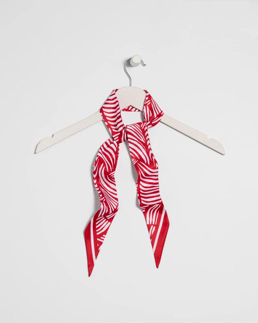 Chico's | Printed Skinny Scarf/ Cherry Lush