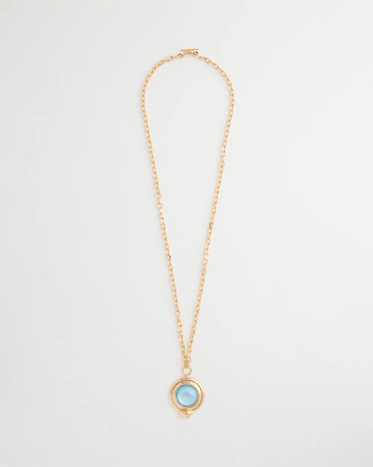 Chico's | Twice As Nice Aqua Pendant Necklace/ Aqua