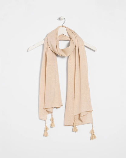Chico's | Lurex Oblong Scarf/ Neutral