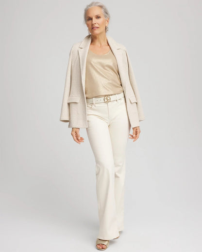 Chico's | Foiled Microfiber Tank/ Champagne