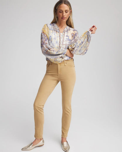 Chico's | Girlfriend Slim Ankle Jeans/ Cafe Aroma