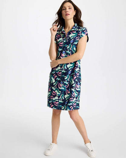 Chico's | Zenergy® UPF Blooms Polo Dress/ Blossom