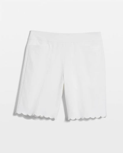 Chico's | Brigitte™ Pull-On Scallop-Hem Shorts/ Alabaster