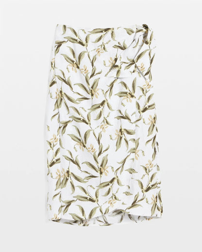 Chico's | Linen Midi Wrap Skirt/ Alabaster