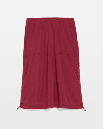 Chico's | Zenergy® UPF Bungee-Hem Pull-On Skirt/ Russet Red