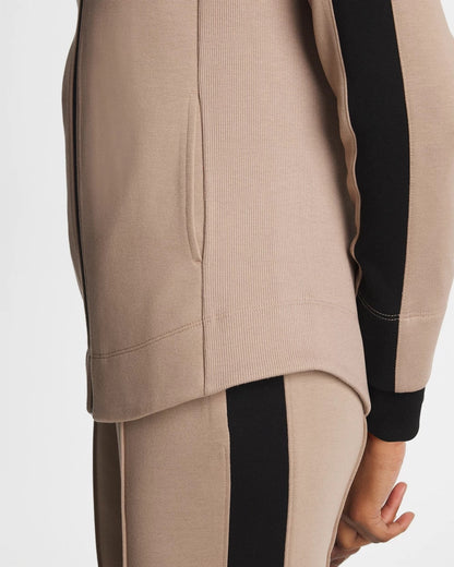 Chico's | Zenergy® Double-Knit Contrast Jacket/ Studio Taupe