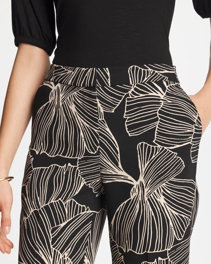 Chico's | Ginkgo Crepe Tapered Ankle Pants/ Black