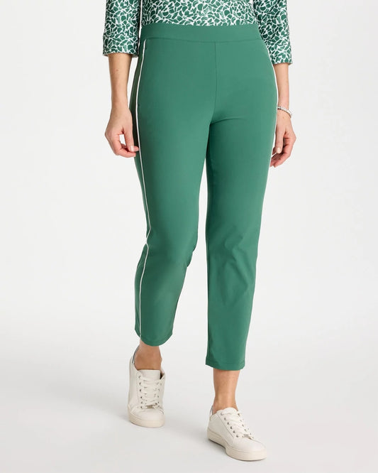 Chico's | Zenergy® UPF Side Piping Ankle Pants/ Water Lily Green