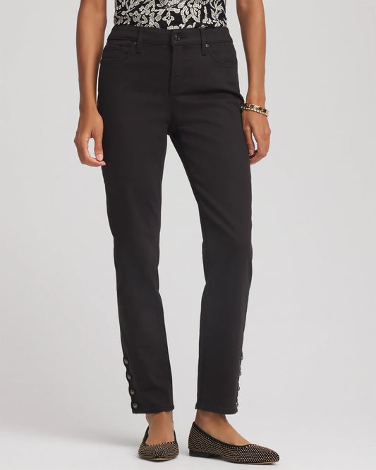 Chico's | Girlfriend Slim Ankle Jeans/ Black