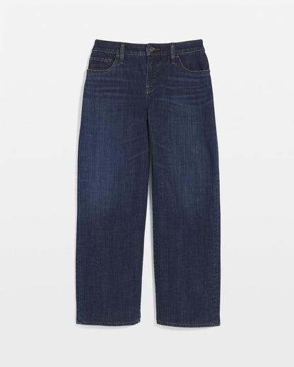 Chico's | Girlfriend Wide-Leg Cropped Jean/ Dark Sapphire Indigo