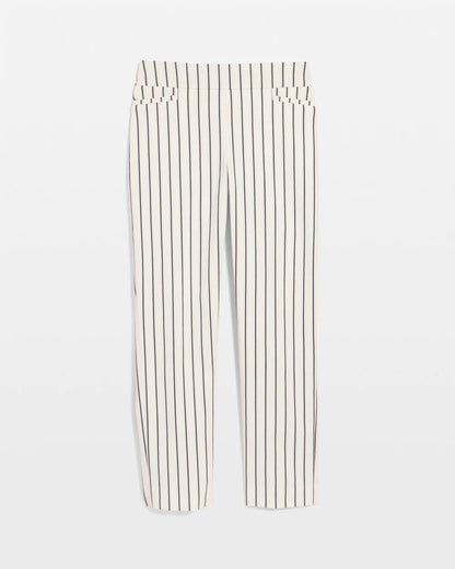 Chico's | Pinstriped Brigitte™ Slim Ankle Pants/ Alabaster