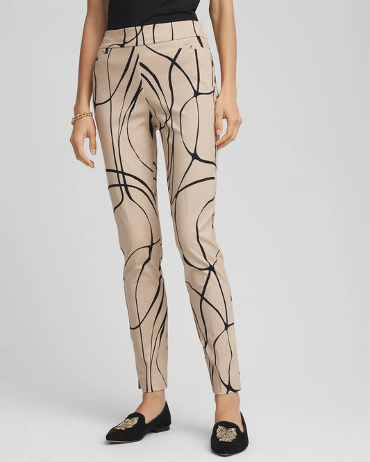 Chico's | Brigitte™ Golden Leaf  Slim Ankle Pants/ Champagne Fizz
