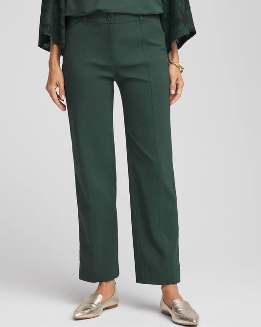Chico's | Emme Straight Ankle Pants/ Darkest Spruce