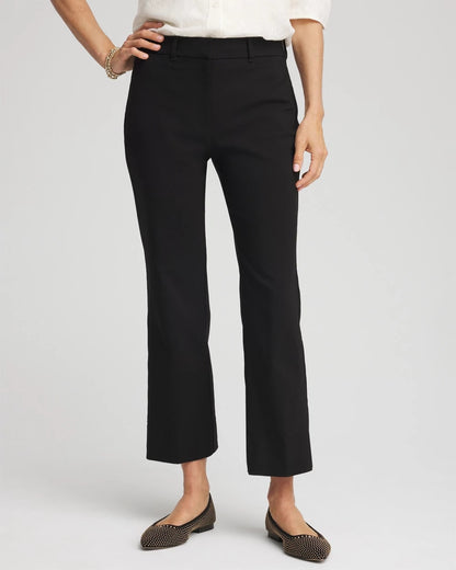 Chico's | Emme Cropped Flared Pants/ Black