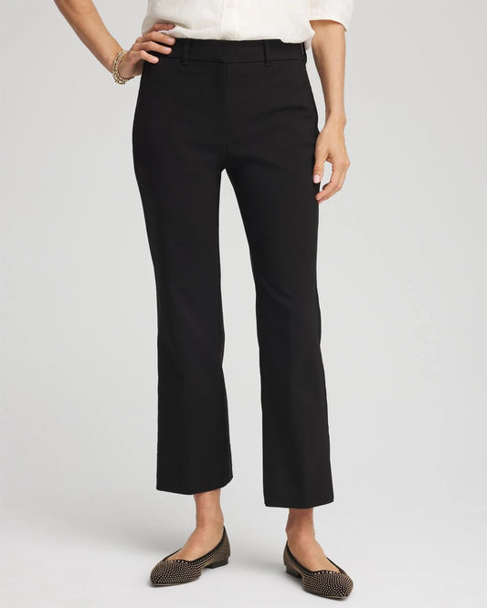 Chico's | Emme Cropped Flared Pants/ Black