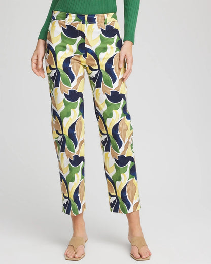 Chico's | Emme Straight Mod Cropped Pants/ Alabaster