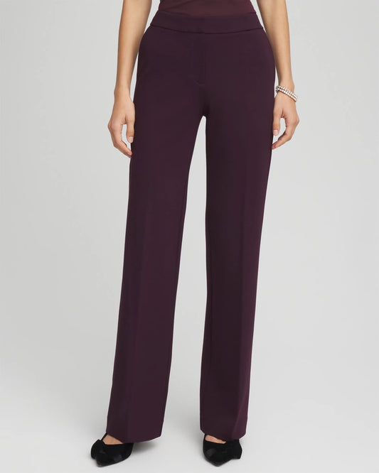 Chico's | Emme Wide-Leg Trouser Ponte Pants/ Night Bloom