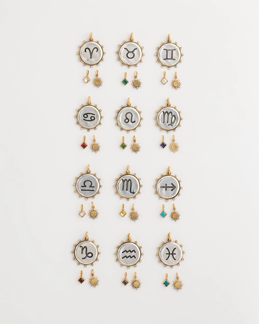 Chico's | Gemini Zodiac Charm Pendant/ Mixed Metals