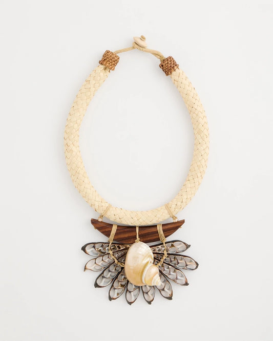 Chico's | Chico's x Romi Marina Pendant Bib Necklace/ Neutral