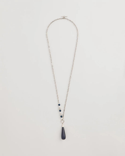 Chico's | Siren Teardrop Pendant Necklace/ Blue