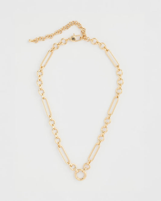 Chico's | Shiny Goldtone Novelty Charm Necklace/ Gold
