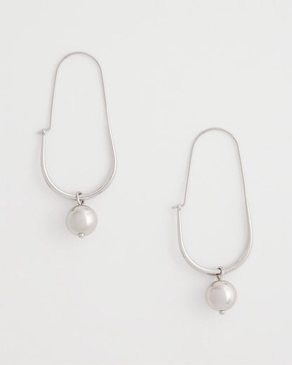 Chico's | Silver Bead Threader Earrings/ Silver