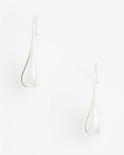 Chico's | No Droop™ Silver Tone Teardrop Threader Earrings/ Silver