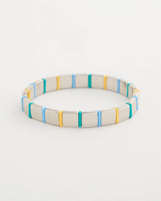 Chico's | Glam Teal Slice Stretch Bracelet/ Teal
