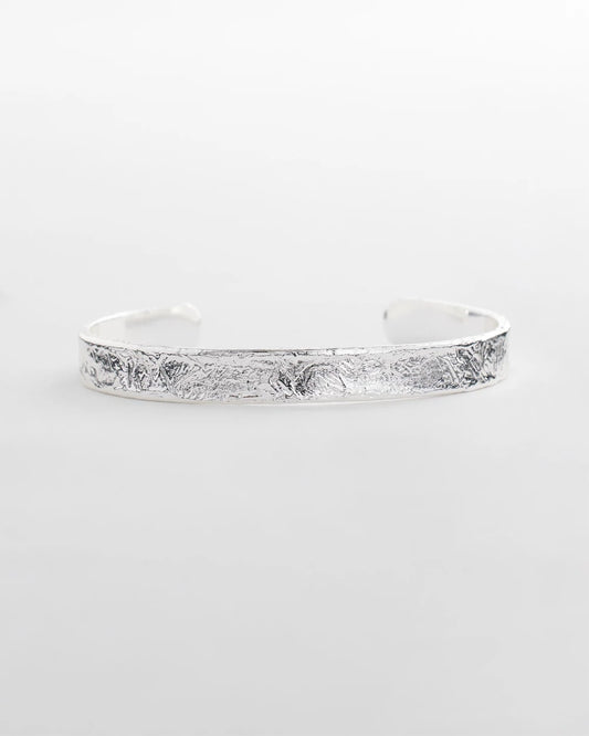 Chico's | Silvertone Flexible Cuff Bracelet/ Silver
