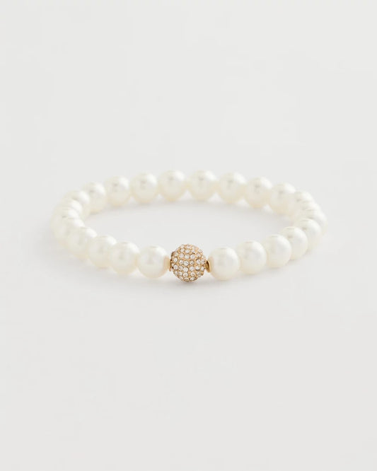 Chico's | Pearlescent Stretch Hero Bracelet/ Pearl