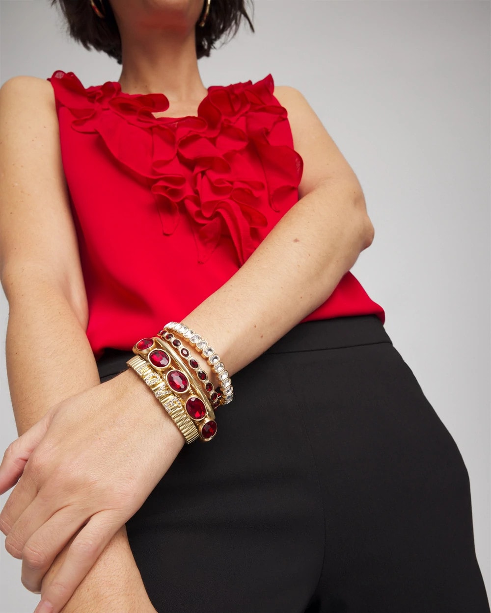 Chico's | Gold Hinge Bangle/ Gold