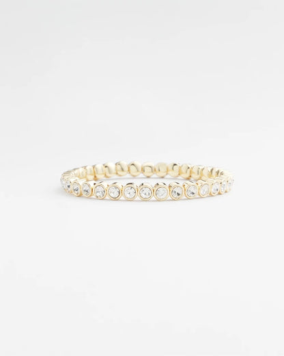 Chico's | Goldtone Stretch Tennis Bracelet/ Gold