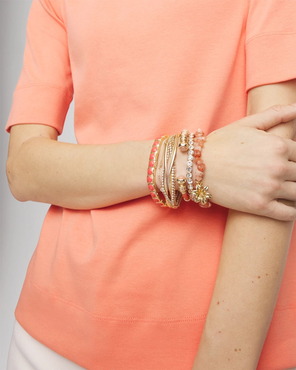 Chico's | Goldtone Multistrand Bracelet/ Gold