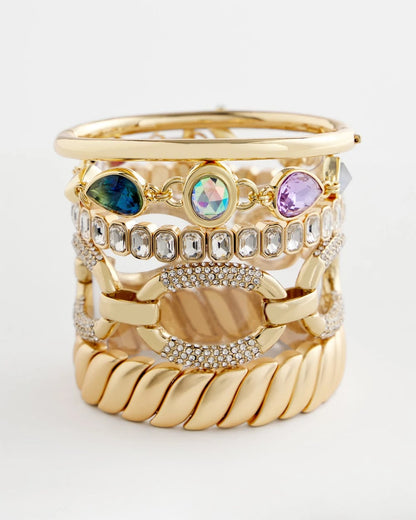Chico's | Matte Twist Stretch Bracelet/ Gold