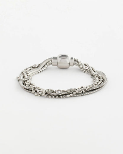 Chico's | Silvertone Multistrand Bracelet/ Silver