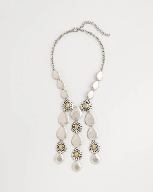 Chico's | Island Metal Linear Necklace/ Mixed Metals