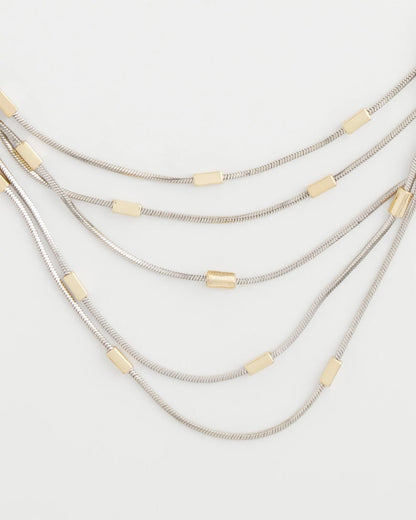 Chico's | Mixed Metal Multi-Strand Necklace/ Mixed Metals